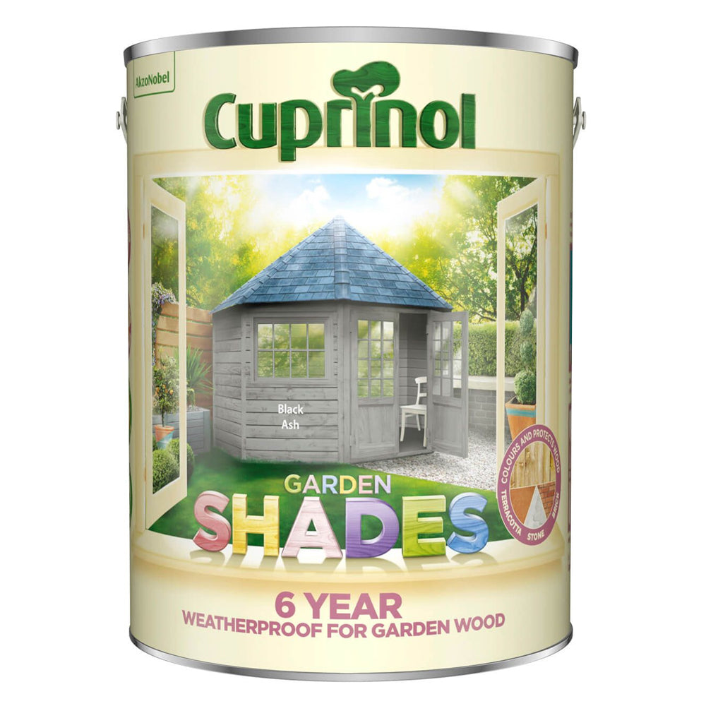 Cuprinol 5 Litre Garden Shades Woodstain - Black Ash | 5092549