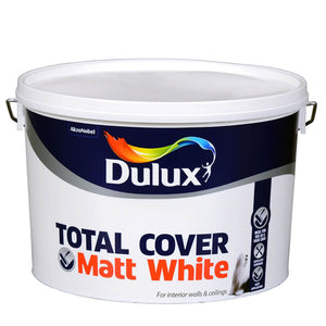 Dulux Total Cover Matt 10 Litre - White | 5088194