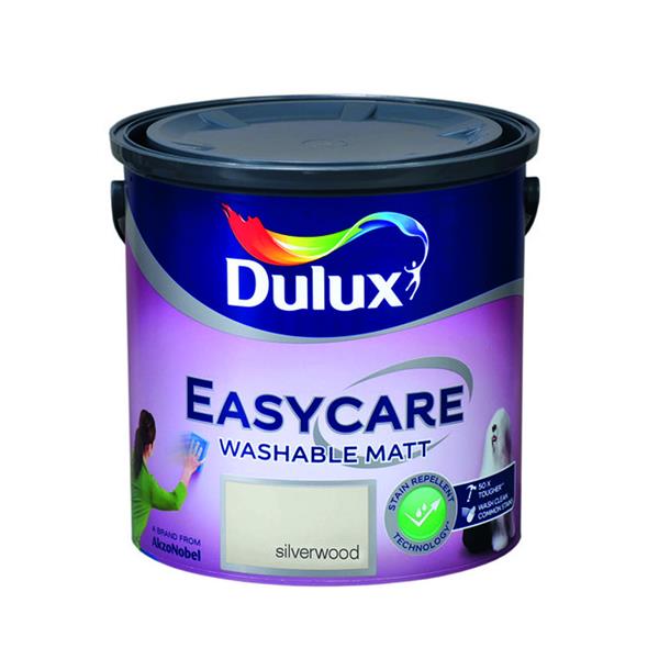 Dulux 2.5 Litre Easycare Washable Matt - Silverwood | 5089885