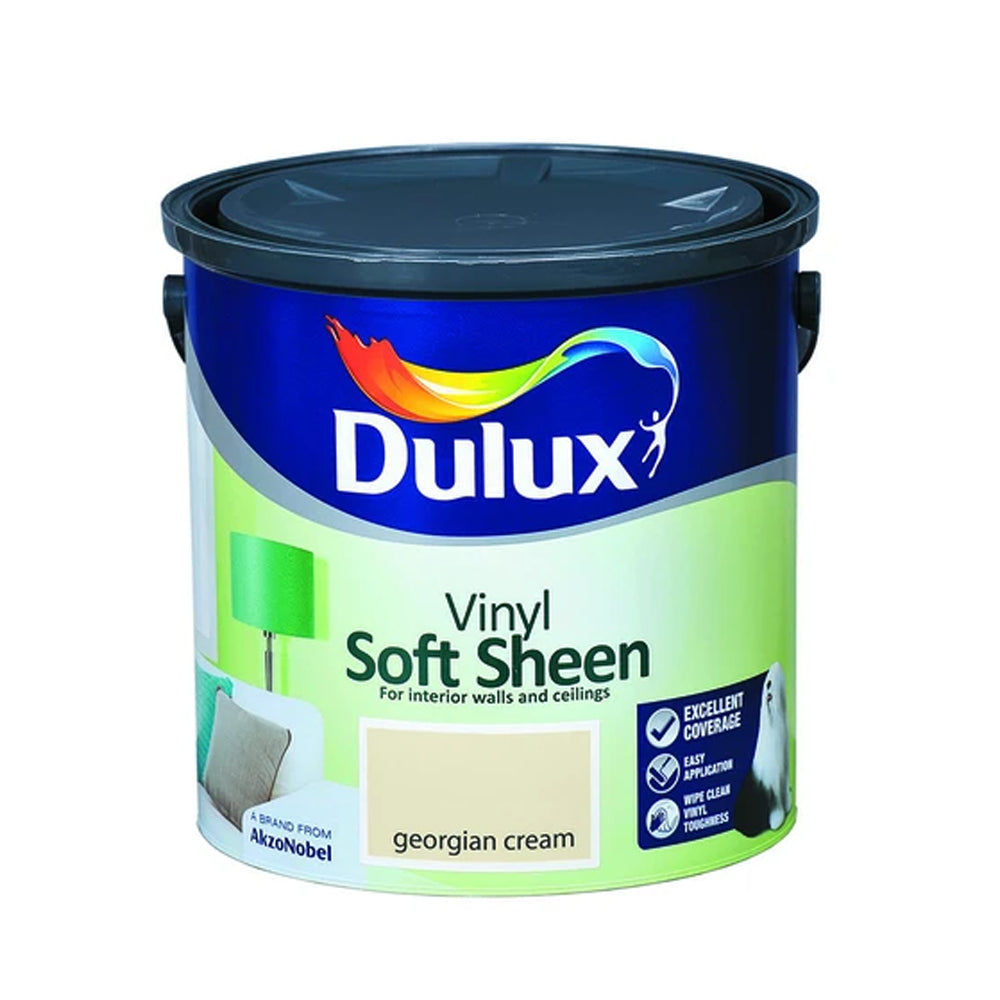 Dulux 2.5 Litre Soft Sheen Georgian Cream | 5157513