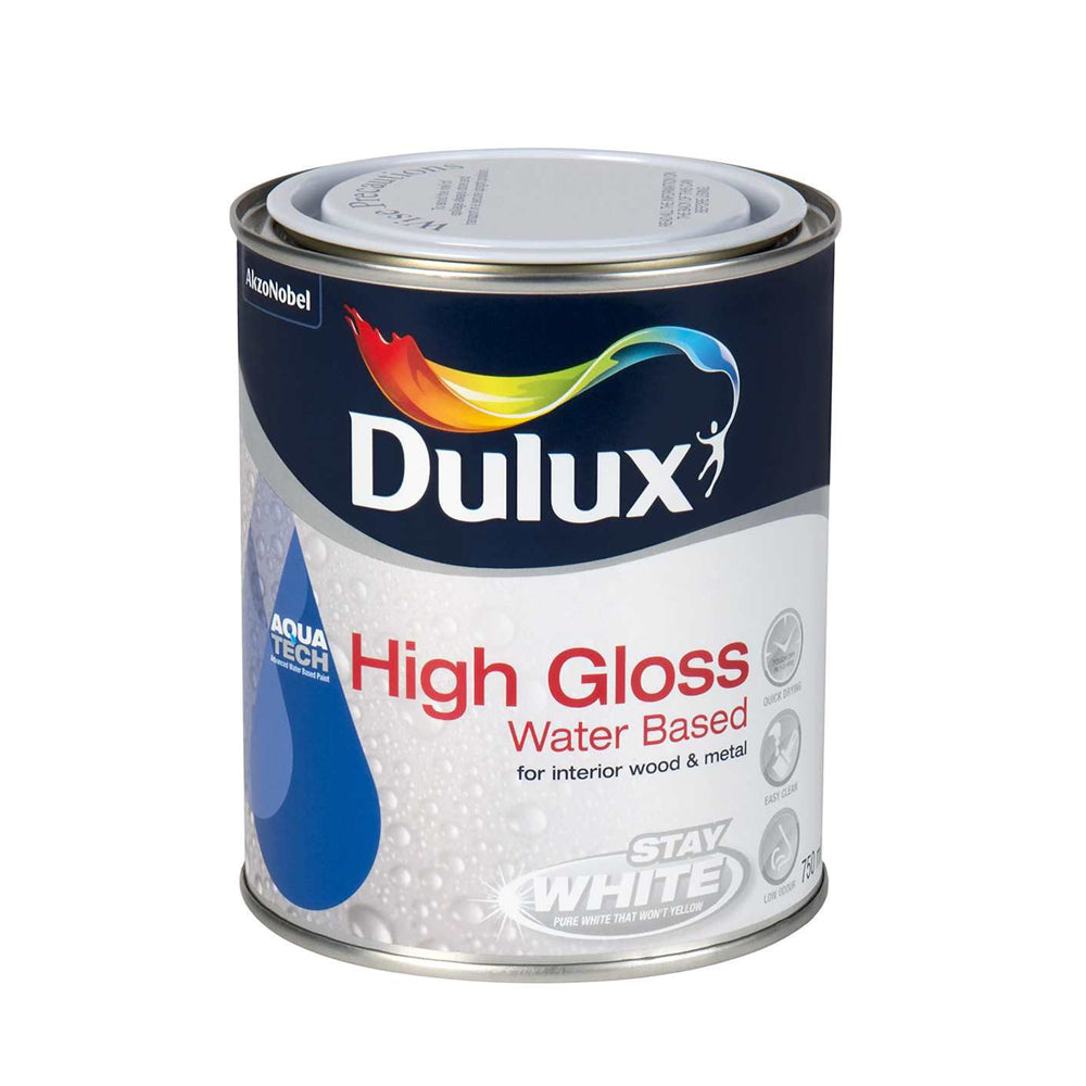 Dulux 750ml High Gloss Water Based - Brillant White | 5164529