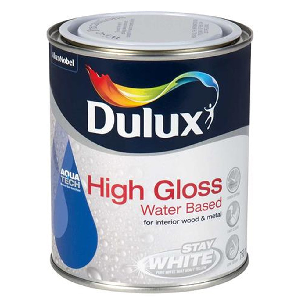 Dulux Water Based High Gloss 5 Litre - Brilliant White | 5175747