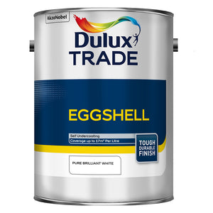 Dulux Trade Eggshell 5 Litre - Brilliant White | 5184005