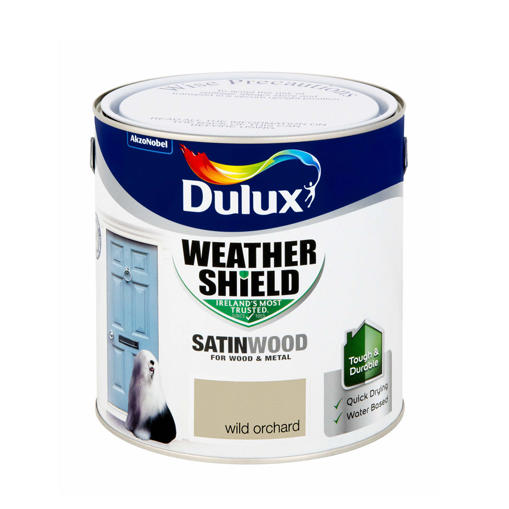 Dulux 2.5 Litre Weathershield Exterior Satinwood - Wild Orchard | 5197711