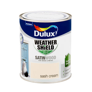 Dulux 750ml Weathershield Exterior Satinwood - Sash Cream | 5197710
