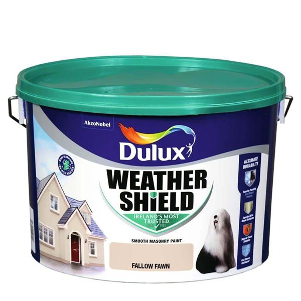 Dulux Weathershield Masonry Paint 10 Litre - Fallow Fawn | 5218260