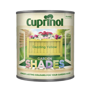 Cuprinol 1 Litre Garden Shades Woodstain - Dazzling Yellow | 5244471