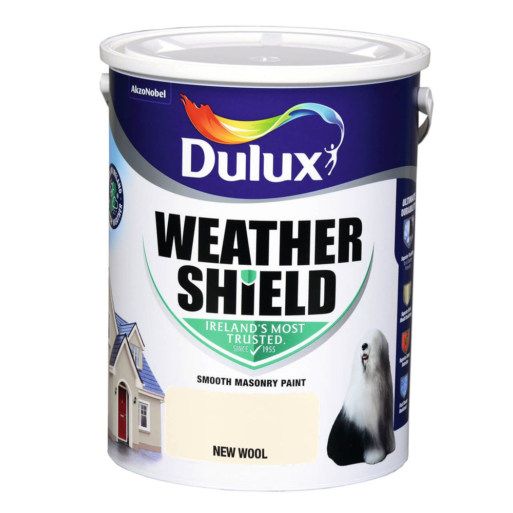 Dulux Weathershield Masonry Paint 5 Litre - New Wool | 5269921