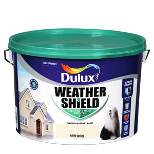 Dulux Weathershield Masonry Paint 10 Litre - New Wool | 5269930