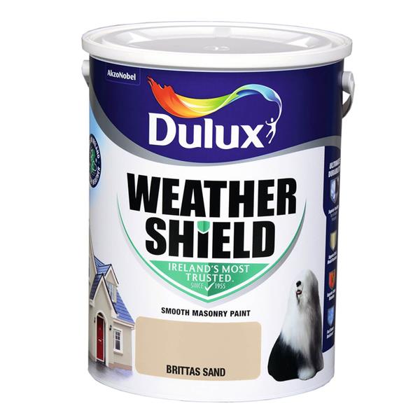 Dulux Weathershield Masonry Paint 5 Litre - Brittas Sand | 5269926