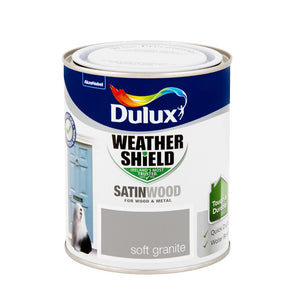 Dulux 750ml Weathershield Exterior Satinwood - Soft Granite | 5270108