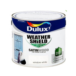 Dulux 2.5 Litre Weathershield Exterior Satinwood - Window White | 5270115