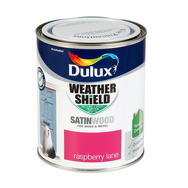 Dulux 750ml Weathershield Exterior Satinwood - Raspberry | 5327828