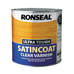 Ronseal 2.5 Litre Ultra Tough Satincoat Varnish - Clear Satin | 34761