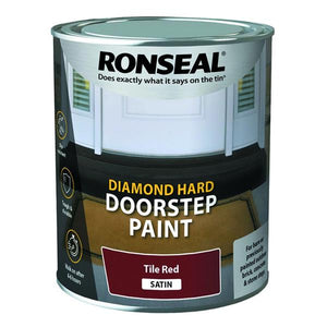 Ronseal Diamond Hard Doorstep Paint 750ml - Tile Red | 35404