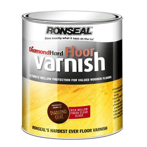 Ronseal 5 Litre Diamond Hard Floor Varnish - Rich Mellow Clear Gloss | 36522