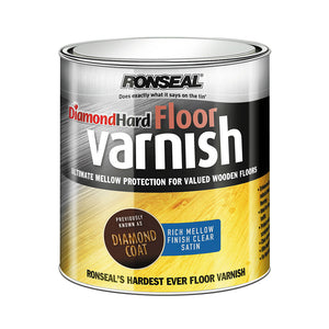 Ronseal 2.5 Litre Diamond Hard Mellow Floor Varnish - Clear Satin | 36523