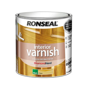 Ronseal 2.5 Litre Quick Drying Interior Matt Varnish - Clear Matt | 36878