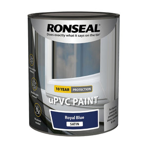 Ronseal UPVC Paint 750ml - Royal Blue Satin | 39390