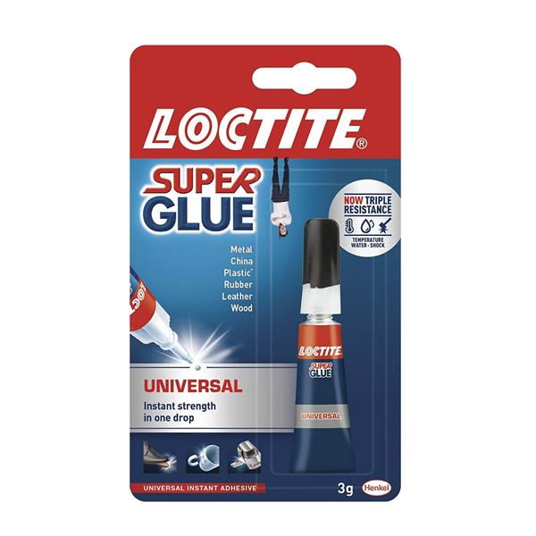 Loctite Super Glue Strong Tube 3g Universal Use | 0051-16