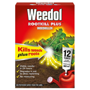 Weedol Rootkill Plus Weedkiller - 12 Tubes | 4104413