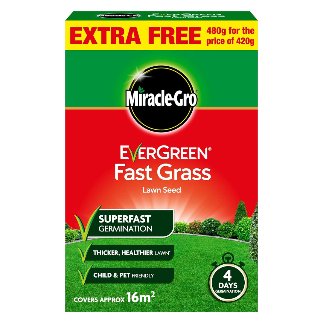 Miracle-Gro Evergreen Fast Grass Lawn Seed 480g | 4105651