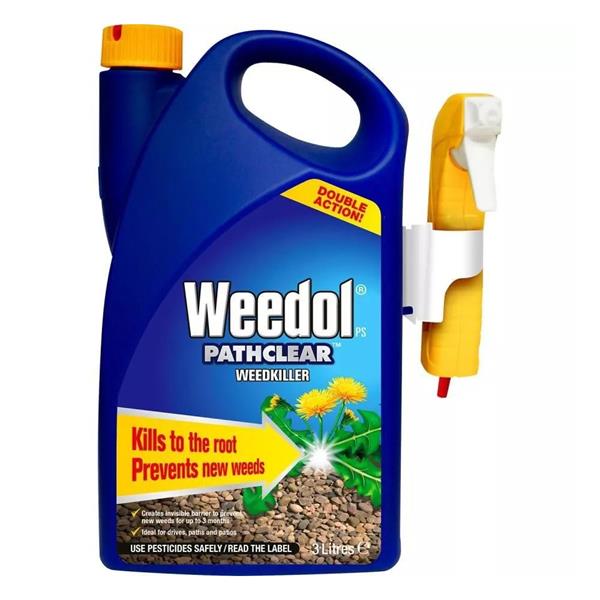 Weedol Pathclear Weedkiller Ready to Use 3 Litre with Gun