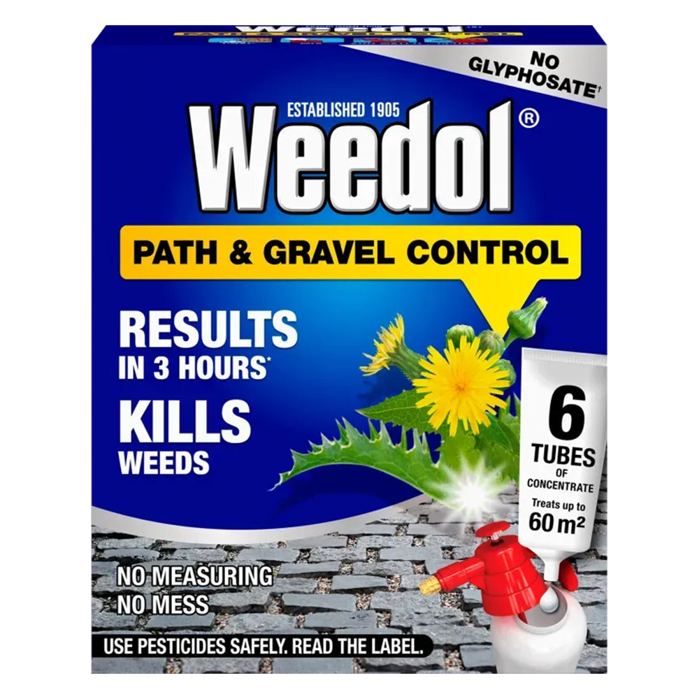 Weedol Path and Gravel Control Concentrated Weed Killer Tubes Pack of 6 | 4106328