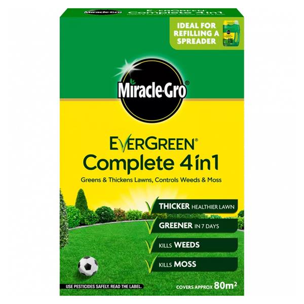 Miracle Gro Evergreen Complete Refill 80 Sqm Lawn Weed Feed and Moss Killer | 4104460
