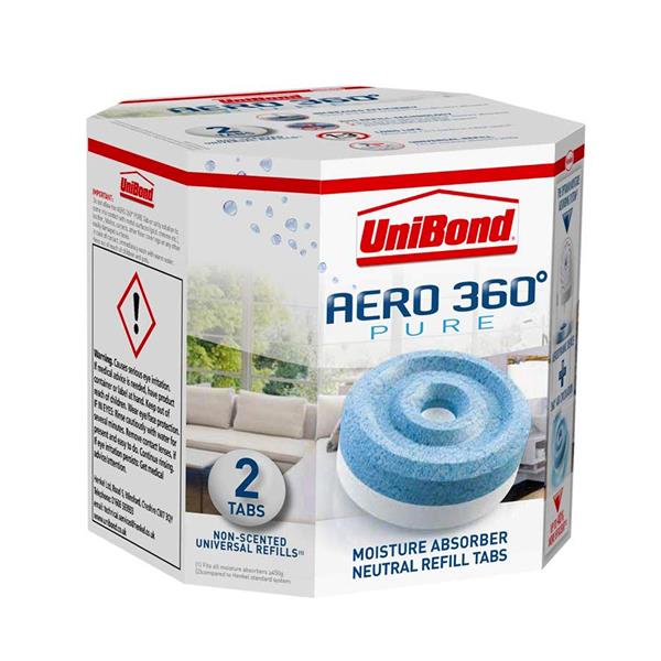 Unibond Aero 360 Moisture Absorber Refill 2 Pack - Neutral