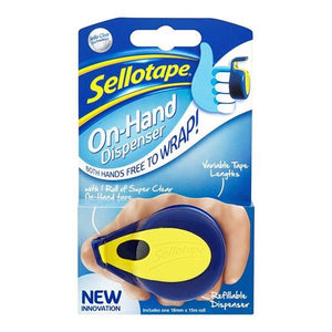 Sellotape on Hand Clip Dispenser 15 Metre x 18mm | 1642-04