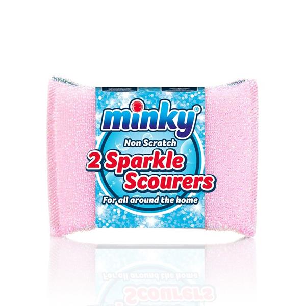 Minky Extra Thick Sparkle Scourers 2 Pack | MNK320484