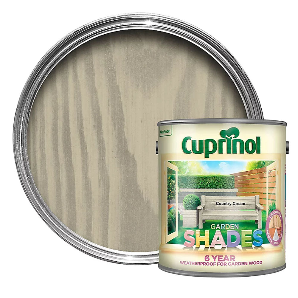 Cuprinol 2.5 Litre Garden Shades Woodstain - Country Cream | 5092589