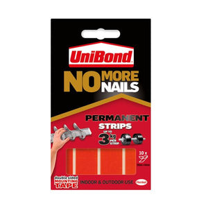 No More Nails Red Permanent Adhesive Strip 10 Pack | 0416-18