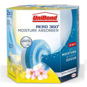 Unibond Aero 360 Moisture Absorber Refill 2 Pack - Flower Meadow