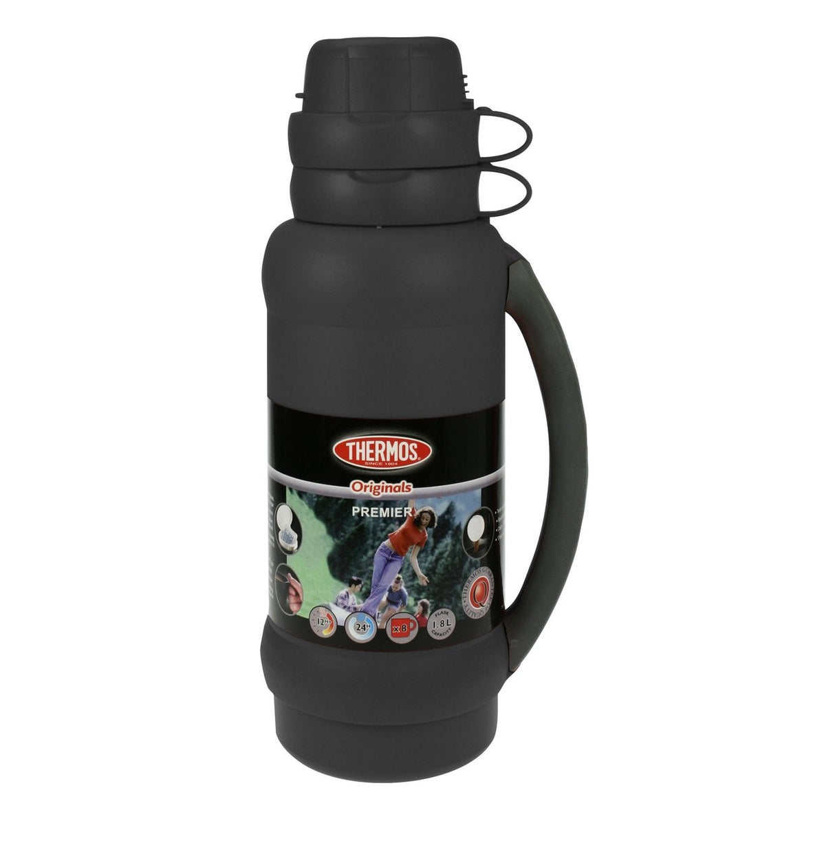 Thermos Premier 34 Flask 1.8 Litre - Black | 34180BLK