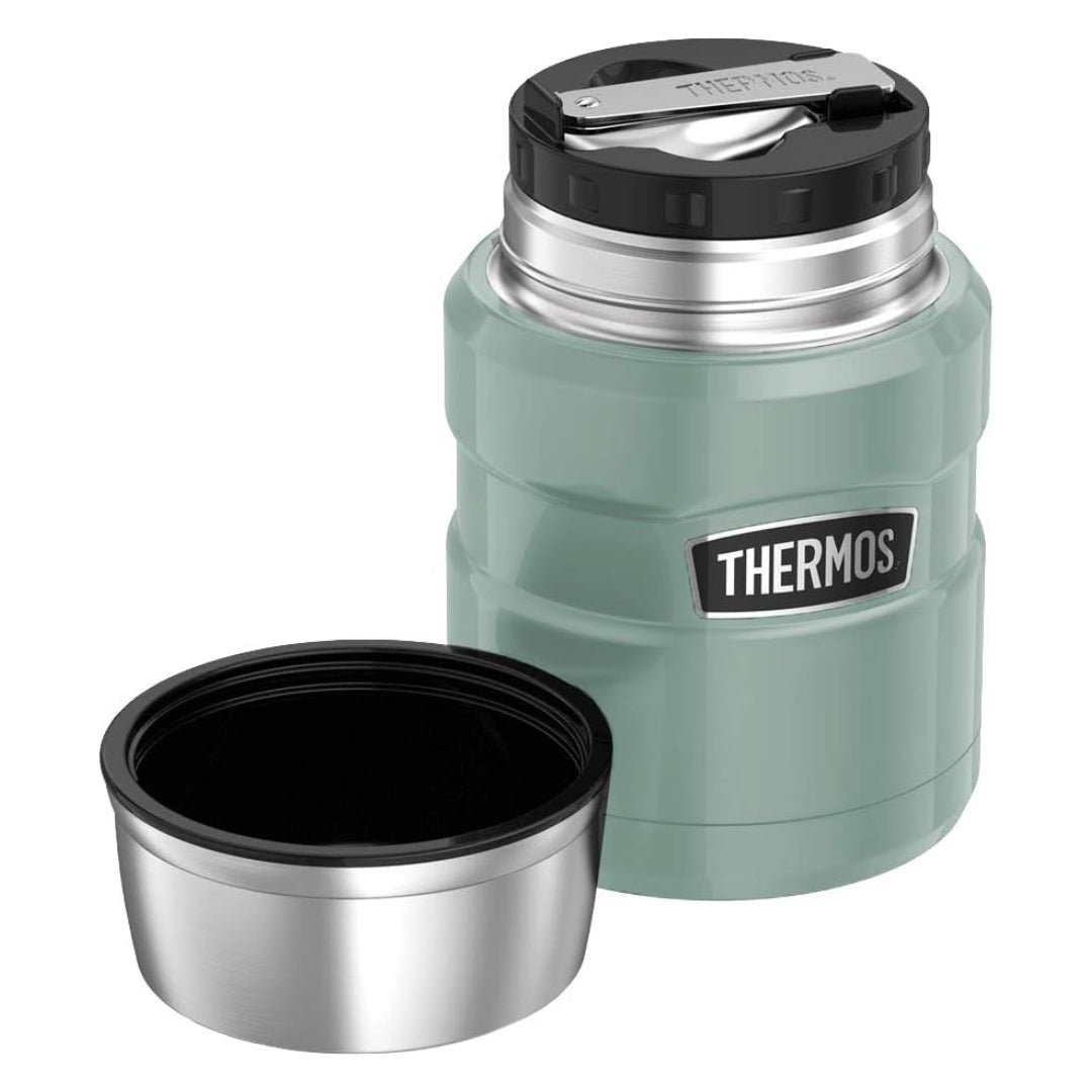 Thermos Stainless Kind Food Flask with Spoon 470ml - Gun Metal | 170347