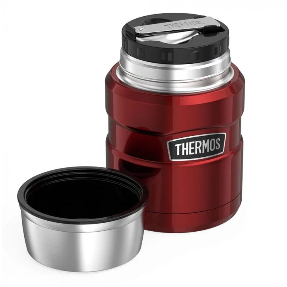 Thermos Stainless King Food Flask with Spoon 470ml - Cranberry Red | 184807