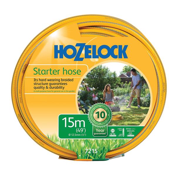 Hozelock 7215 Starter Hose 15m 12.5mm (1/2in) Diameter | HOZ7215