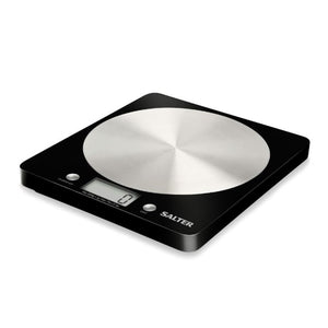 Salter Block 5kg Electronic Kitchen Scales - Black / Stainless Steel | 1036BKSS