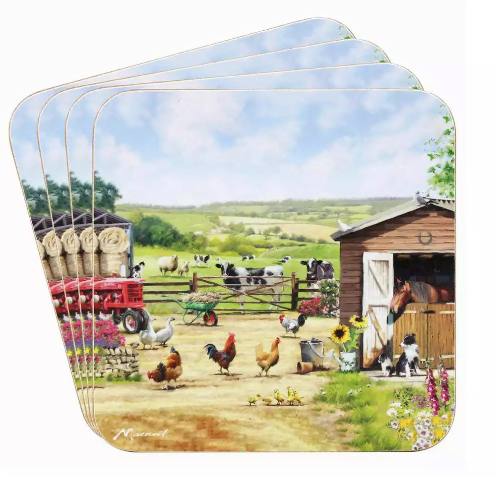 Farmhouse Coaster Set of 4 | PG4762