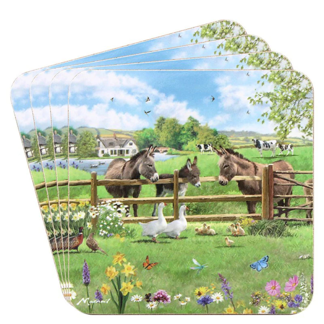 Dunlevy Set of 4 Coasters - Donkey | PG5251