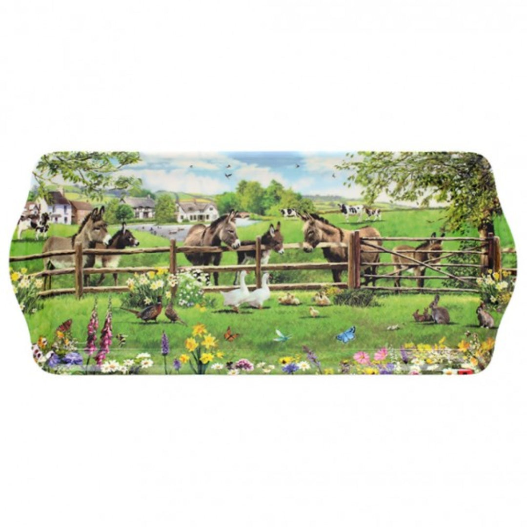 Dunlevy Medium Serving Tray - Donkey Farm | PG5254