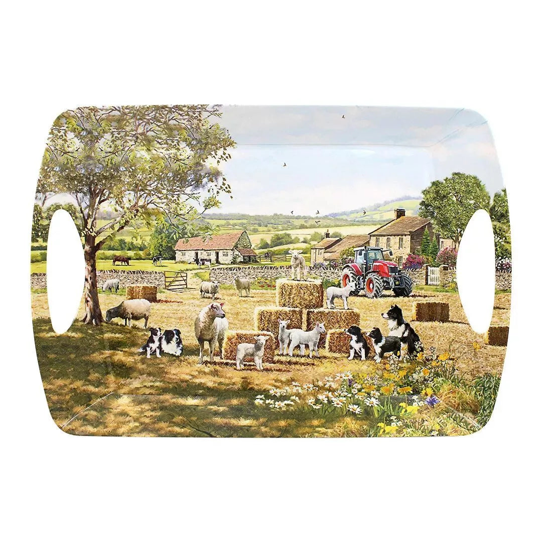 Dunlevy Large Serving Tray - Collie and Sheep | PG5931