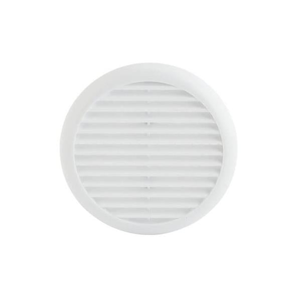 Fixed Round Wall Vent 145mm with Flyscreen - White | 0440-28