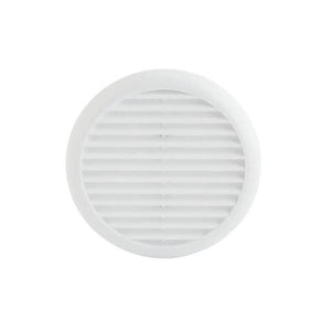 Fixed Round Wall Vent 145mm with Flyscreen - White | 0440-28