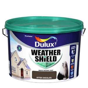 Dulux Weathershield Masonry Paint 10 Litre - Bitter Chocolate | 5084643