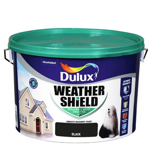 Dulux Weathershield Masonry Paint 10 Litre - Black | 5084635