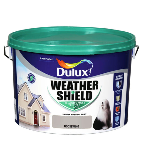 Dulux Weathershield Masonry Paint 10 Litre - Goosewing | 5084663