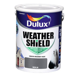 Dulux Weathershield Masonry Paint 5 Litre - Merlin | 5084638